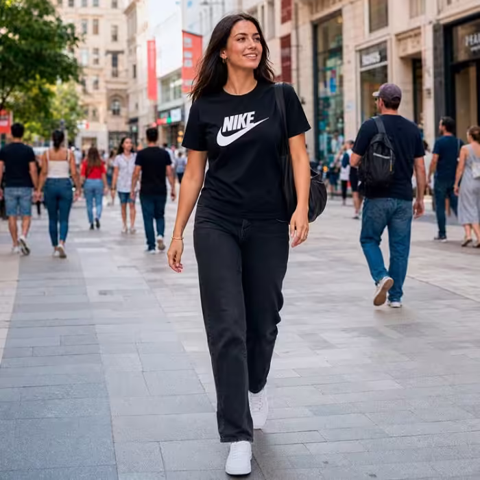 Футболка Nike W NSW TEE ESSNTL ICN FTRA Черный S - 8