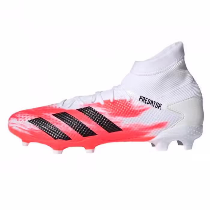 Ghete pentru fotbal Adidas PREDATOR 20.2 FG Alb-rosu 39.5