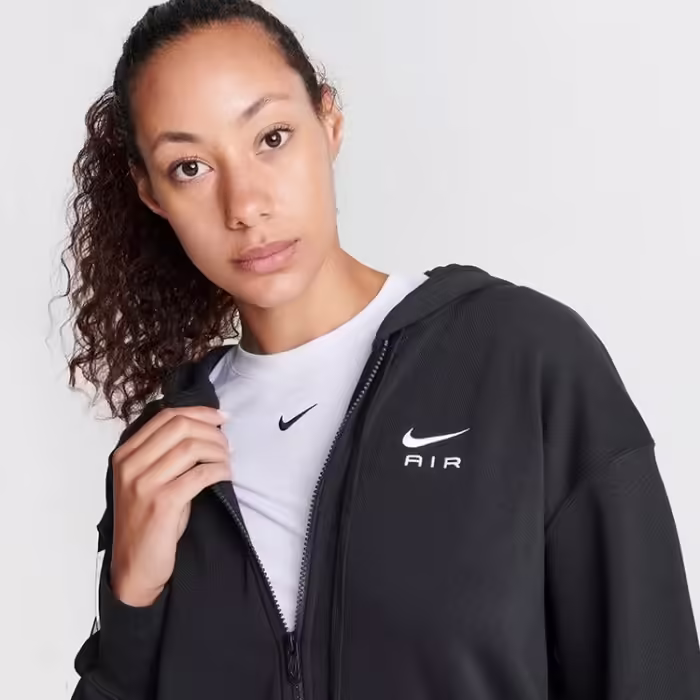 Hanorac Nike W NSW AIR FLC OS FZ HD Negru M - 6