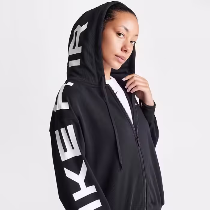 Hanorac Nike W NSW AIR FLC OS FZ HD Negru M - 7