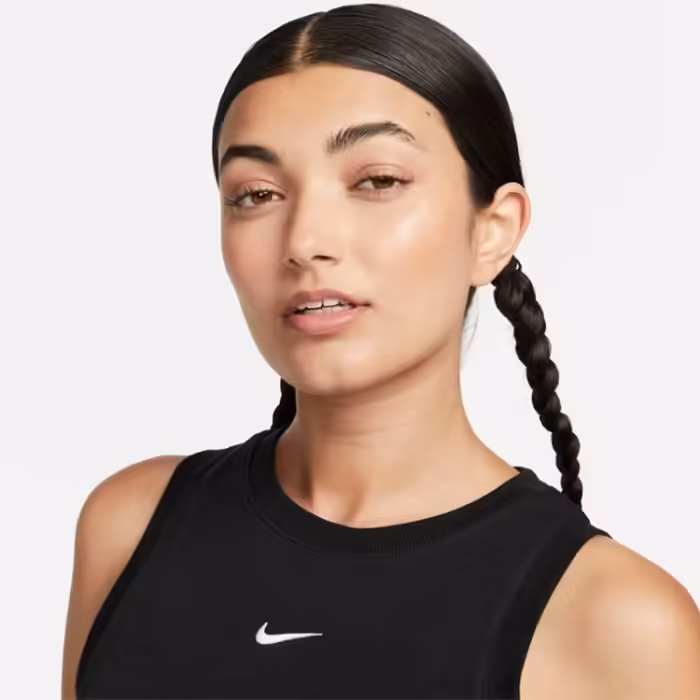 Maiou Nike W NSW ESSNTL RIB CRP TANK Negru XS - 5