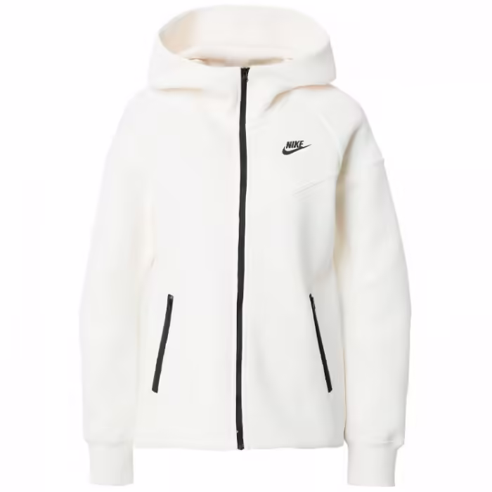 Толстовка Nike W NSW TCH FLC WR FZ HDY белый XS - 2