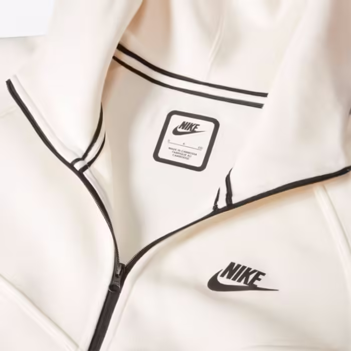 Толстовка Nike W NSW TCH FLC WR FZ HDY белый XS - 10