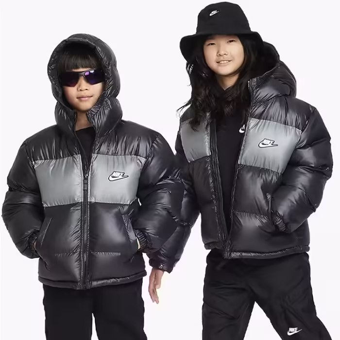Куртка Nike K NSW TF RPL HGH SYNFL JKT ULT Черный/Серый L - 5