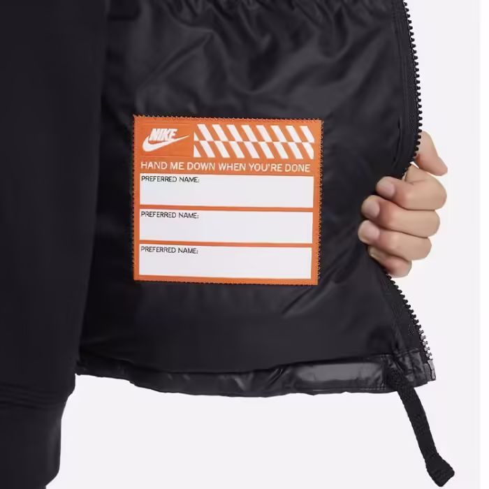 Куртка Nike K NSW TF RPL HGH SYNFL JKT ULT Черный/Серый L - 7