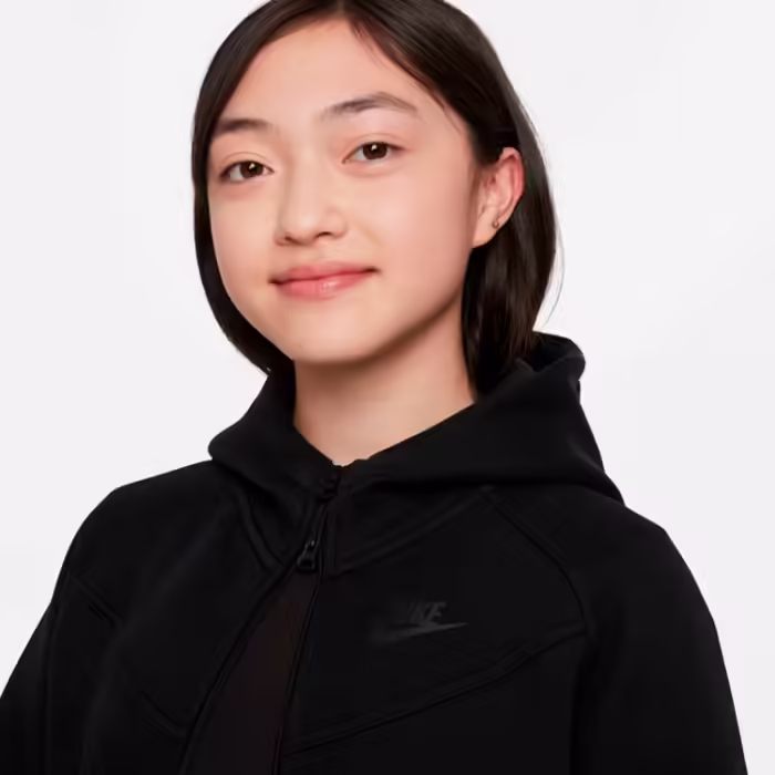 Толстовка Nike G NSW TCH FLC HD FZ LS Черный XL - 4