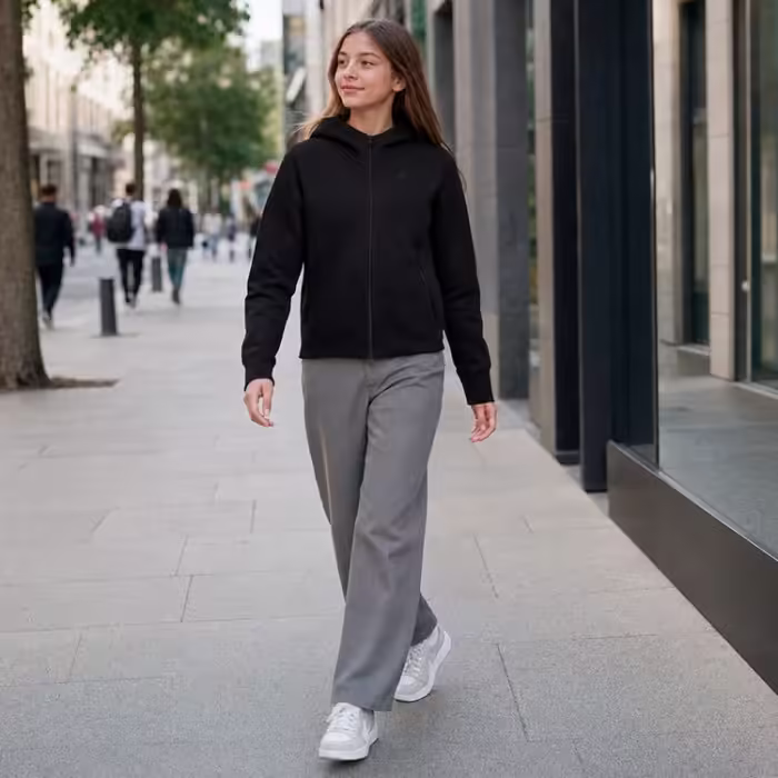 Толстовка Nike G NSW TCH FLC HD FZ LS Черный XL - 8