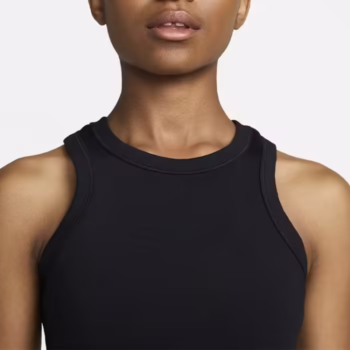 Майка Nike W NK ONE FITTED DF CROP TANK Черный XS - 6