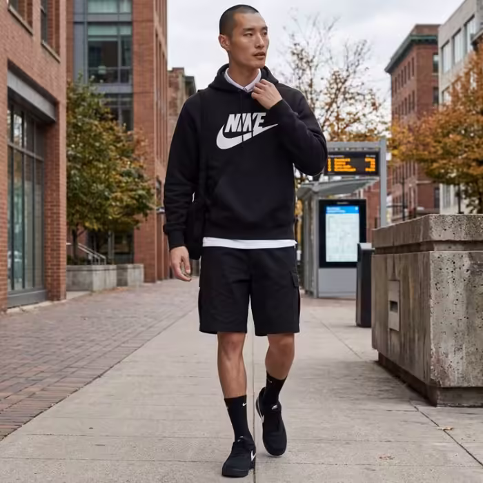 Hanorac Nike Club Futura Logo Fleece Hoodie - 7