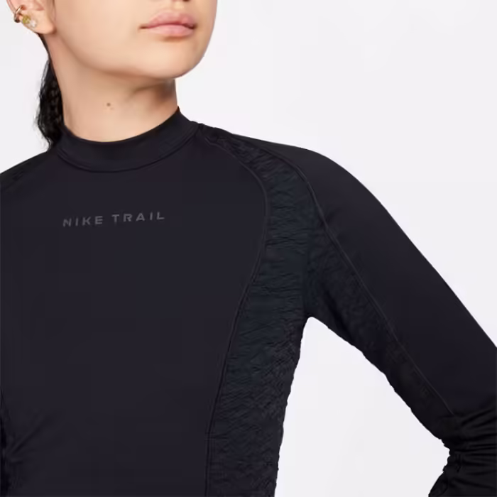 Long-sleeve Nike W NK TRAIL DF LS TOP Negru L - 6