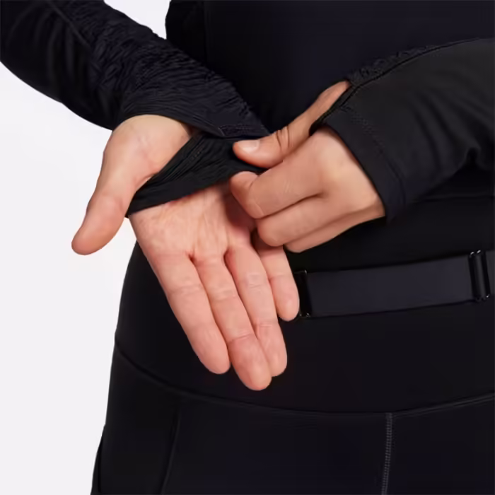Long-sleeve Nike W NK TRAIL DF LS TOP Negru L - 7