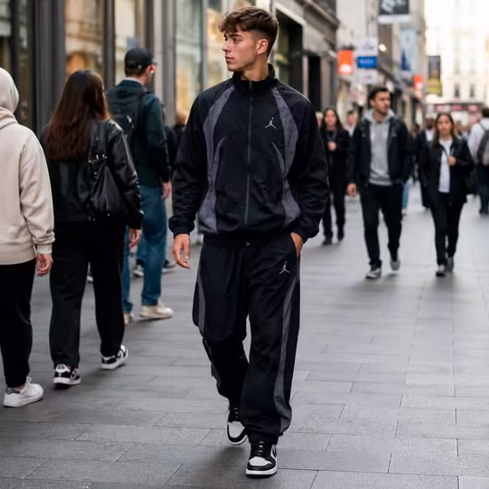 Hanorac Nike M J SPRT JAM WARM UP JACKET Negru XS - 8
