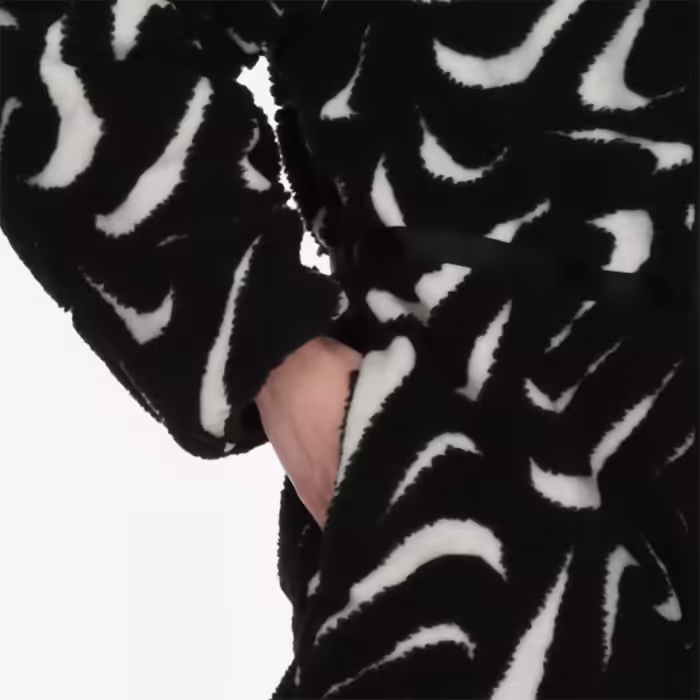 Куртка Nike W NSW COZY HBR JKT Черный/Белый M - 7