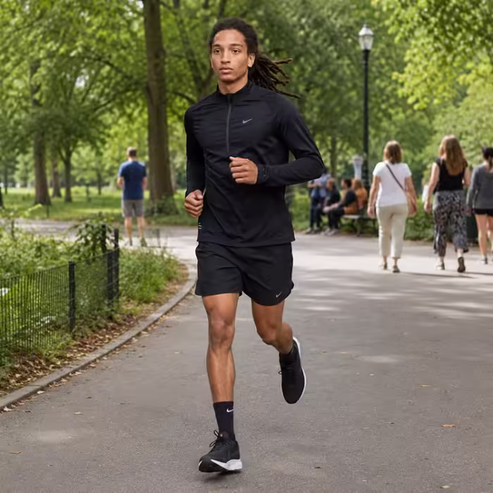Толстовка Nike M NK DF RD ELEMENT MIDLAYER HZ Черный M - 7