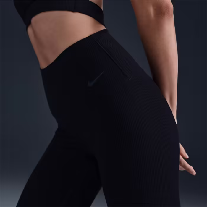 Легинсы Nike W NK DF ZENVY HR 7/8 RIB TGHT Черный XXS - 7