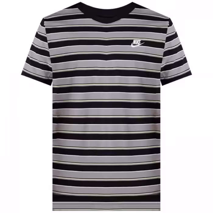 Tricou Nike M NSW TEE CLUB STRIPE Negru-gri XL - 6