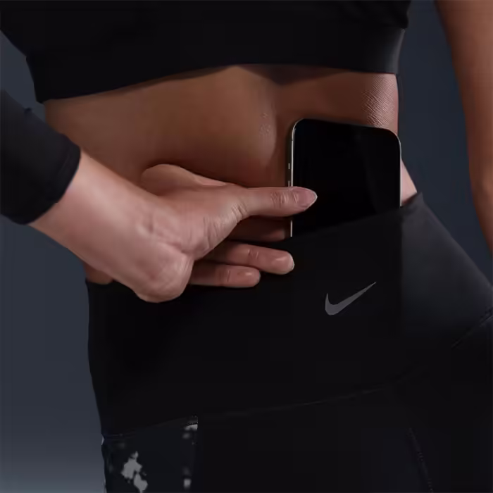 Panta-colanti Nike W NK ONE DF HR 7/8 TIGHT AOP Negru XXS - 2