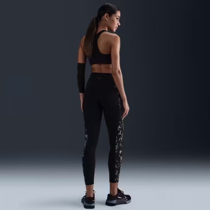 Panta-colanti Nike W NK ONE DF HR 7/8 TIGHT AOP Negru XXS - 9