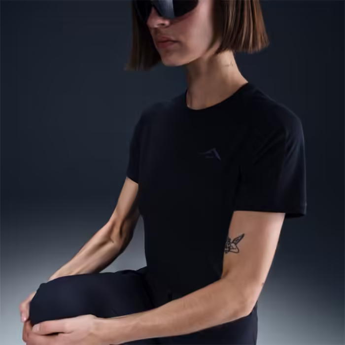 Tricou Nike W NK TRAIL DF UV SS TOP Negru S - 7