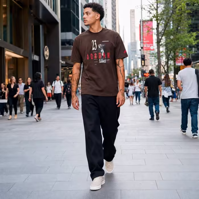 Tricou Nike M J REISSUE GX SS CREW Maro M - 7