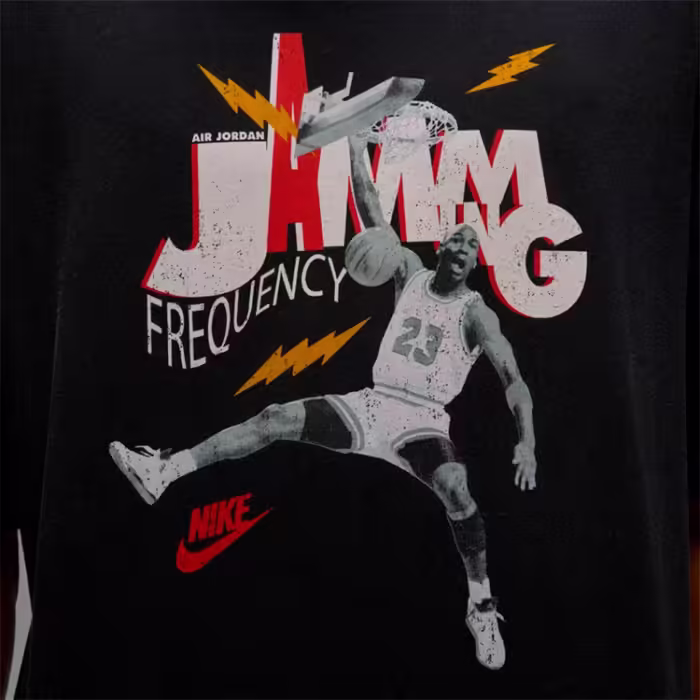 Футболка Nike M J BRAND JAM 85 SS CREW Черный XS - 6