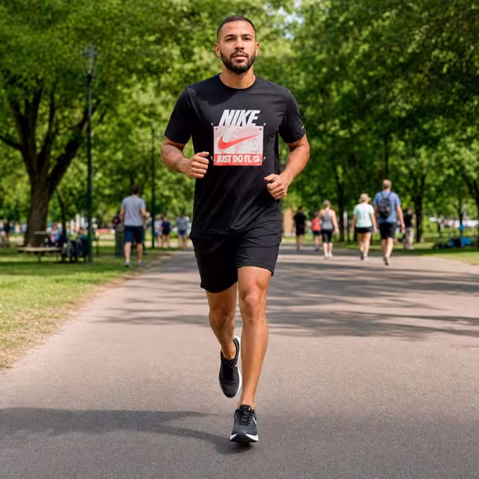 Футболка Nike M NK DF RUN ENERGY SS TOP Черный S - 9