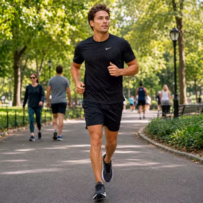 Tricou Nike M NK DF BREATHE MILER SS TOP Negru L - 8