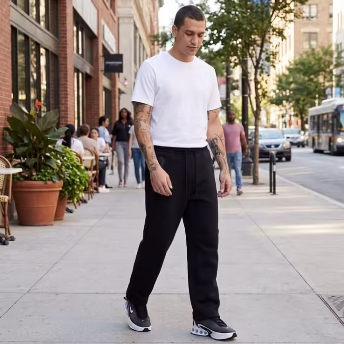 Брюки Nike M NK TCH FLC OH PANT2 Черный S - 3