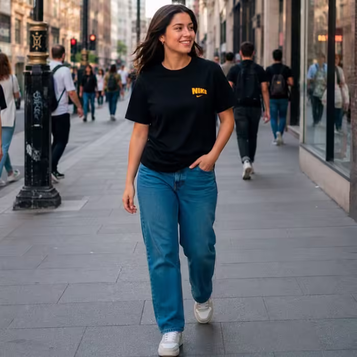 Футболка Nike W NSW SS TEE VINTAGE DNA Черный M - 9