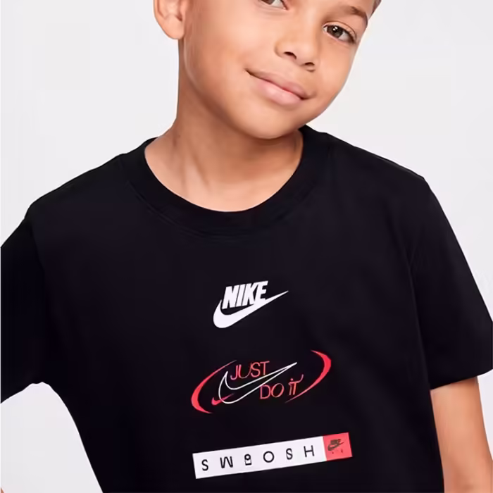 Tricou Nike K NSW TEE LOGOS Negru XS - 4