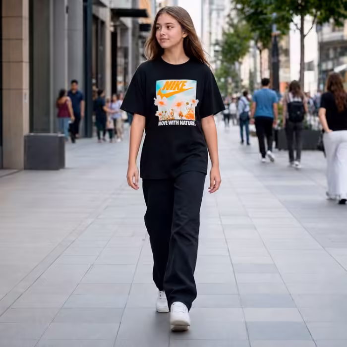 Tricou Nike G NSW PHOTO TEE Negru S - 7