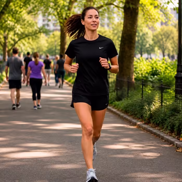 Футболка Nike W NK SWIFT DF SS TOP Черный S - 7