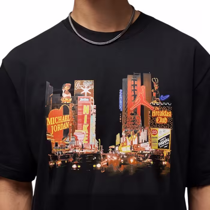 Tricou Nike M J NC LIGHTS SS CREW Negru L - 6