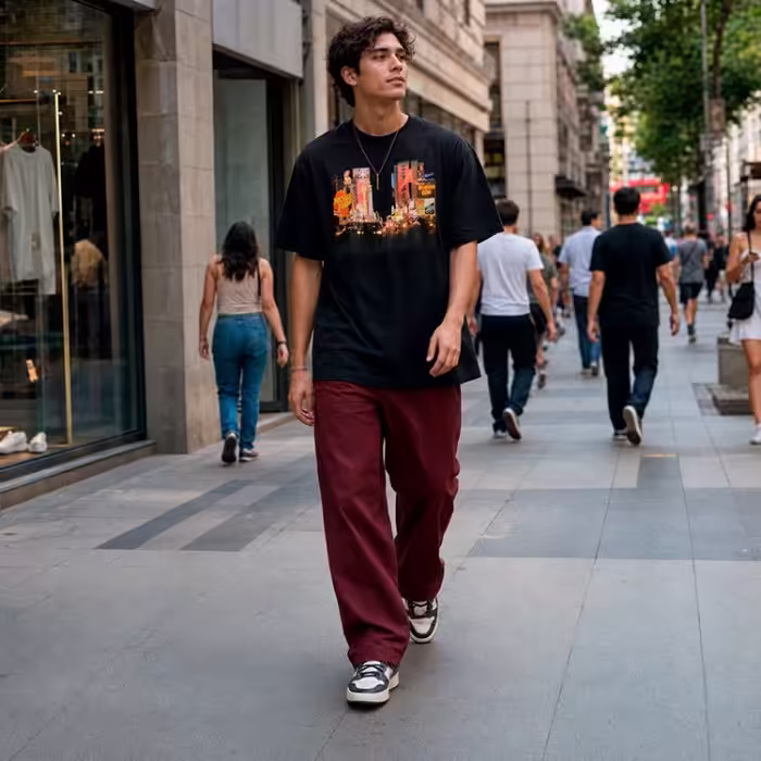 Tricou Nike M J NC LIGHTS SS CREW Negru L - 7