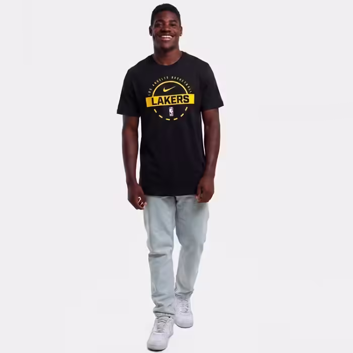 Футболка Nike LAL M NK PRTC SS TEE Черный XXL - 3