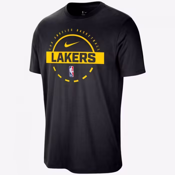 Футболка Nike LAL M NK PRTC SS TEE Черный XXL - 5