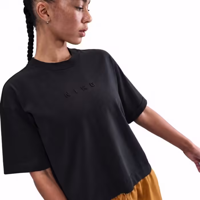 Футболка Nike LUXE BOXY Черный XS - 3