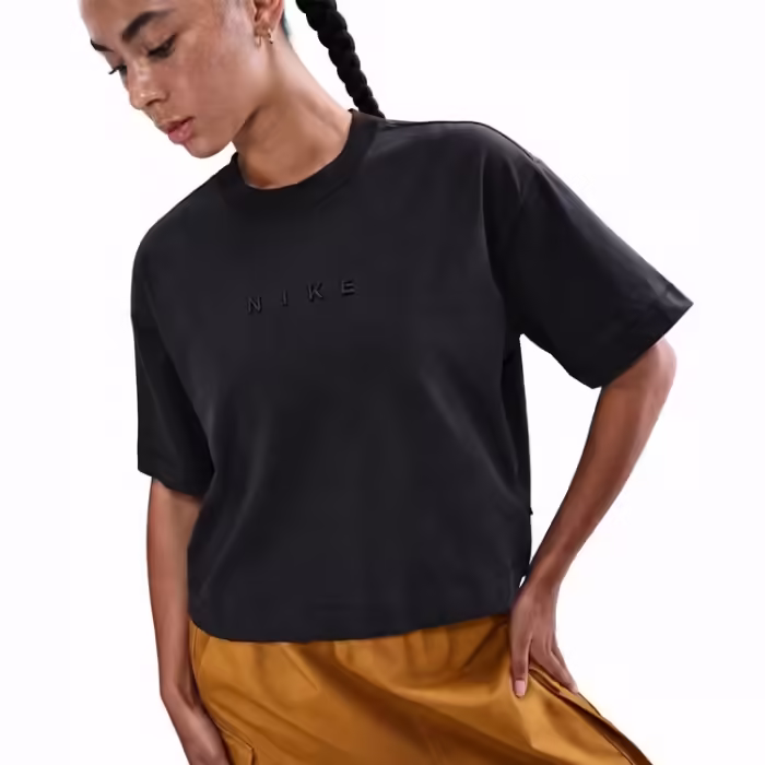 Футболка Nike LUXE BOXY Черный XS - 5