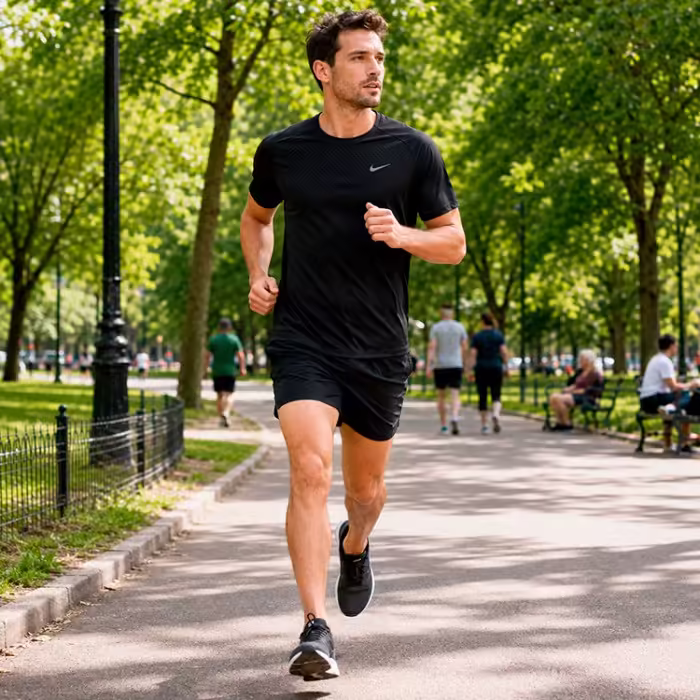 Футболка Nike M NK DFADV STRIDE SS TOP Черный XXL - 3