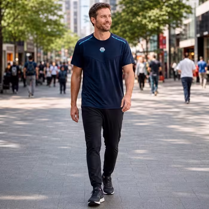Футболка Nike M NSW CS RUN TEE Синий XS - 8