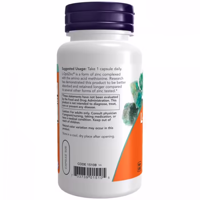 Витамины Now Foods L-OptiZinc 30 mg - 3