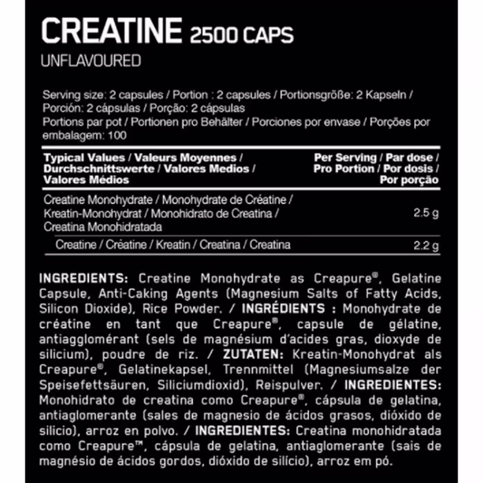 Креатин Optimum Nutrition ON CREATINE 2500 300CT CAPS - 2