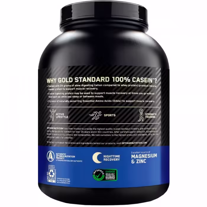Cazeina Optimum Nutrition Gold Standard 100% CASEIN, Chocolate 3.97lb - 3
