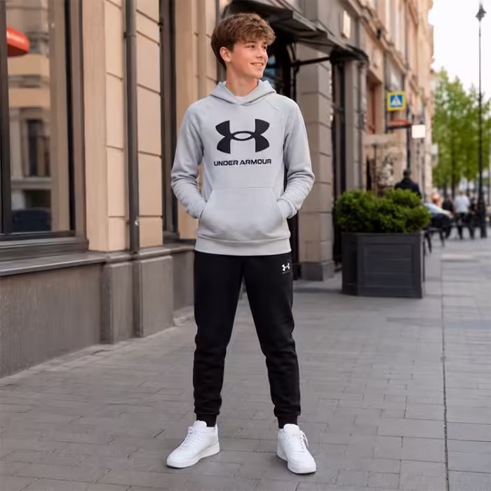Толстовка Under Armour RIVAL FLEECE HOODIE Серый M - 7