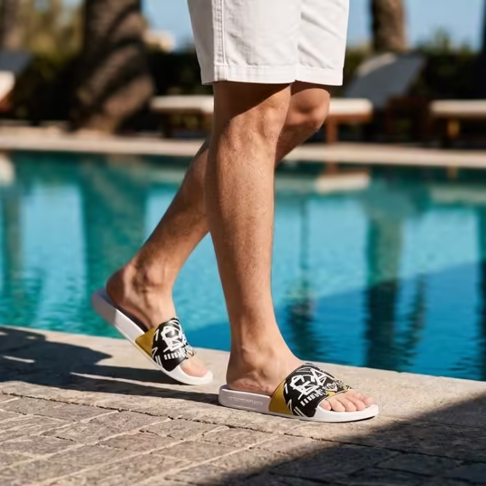 Slapi EA7 EMPORIO ARMANI SLIPPER Alb 40 - 8