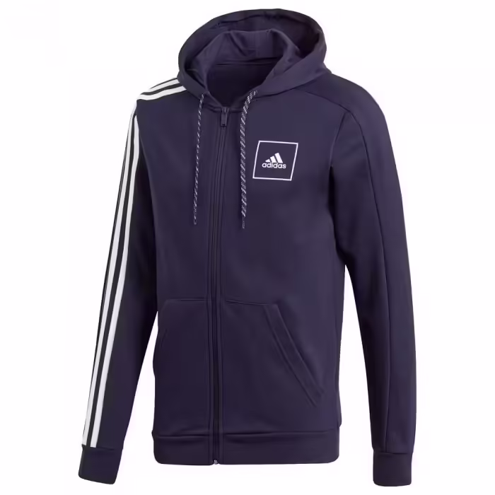 Hanorac Adidas M 3S Tape FZ Albastru S