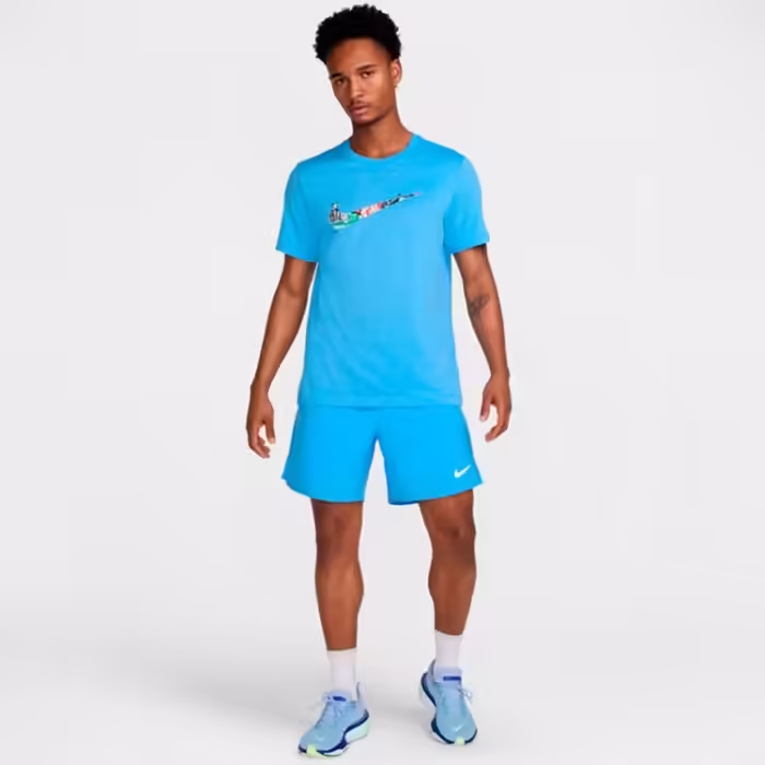 Tricou Nike M NK DF TEE RUN ENERGY Albastru deschis XXL - 3