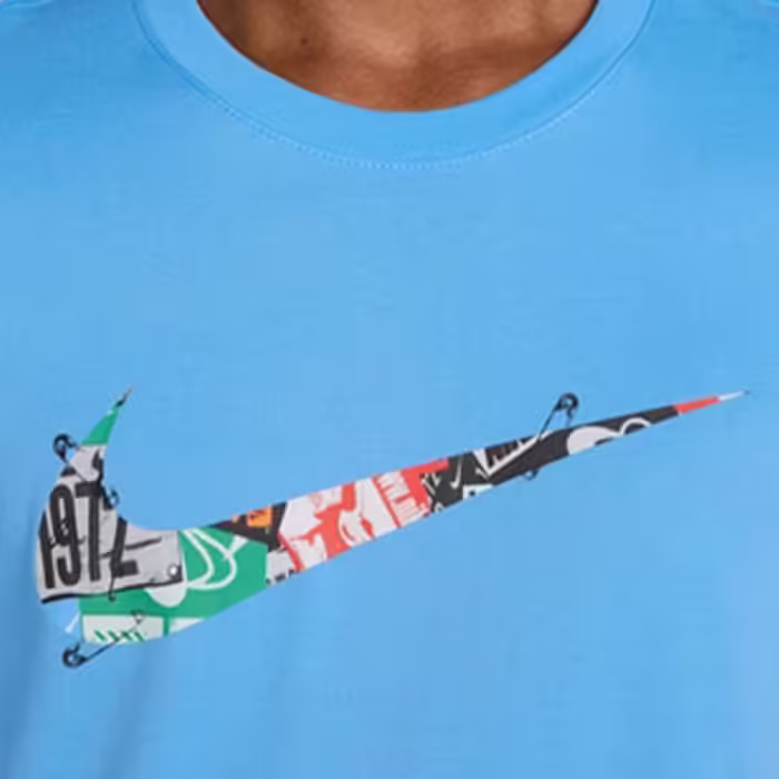 Tricou Nike M NK DF TEE RUN ENERGY Albastru deschis XXL - 6