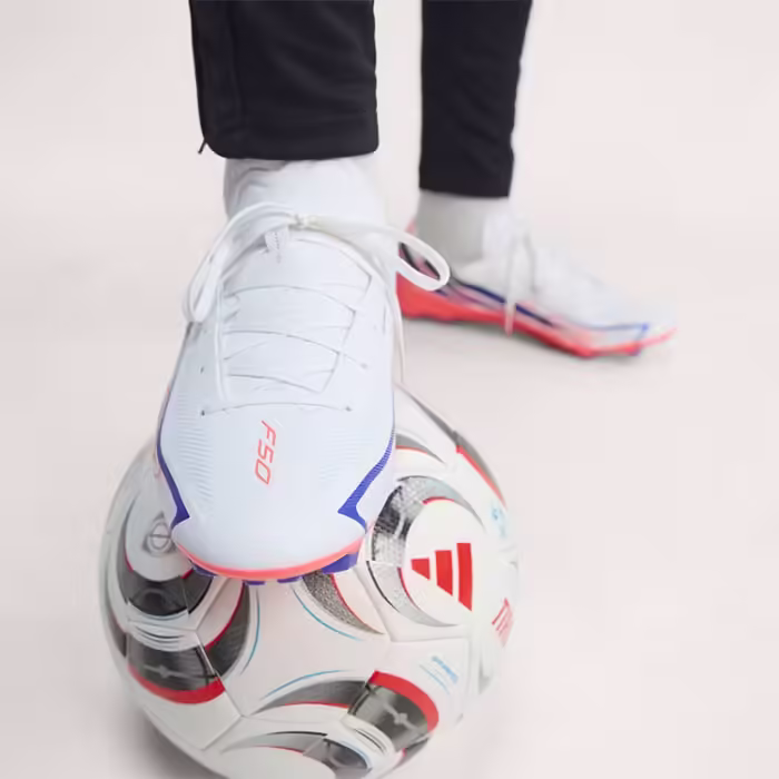 Ghete pentru fotbal Adidas F50 HYPERFAST LEAGUE FG Alb 43.5 - 6