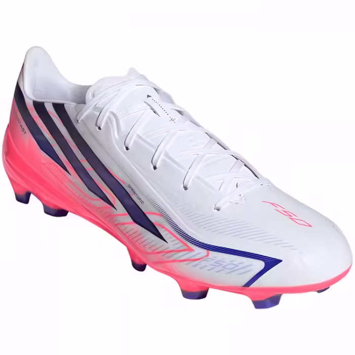 Ghete pentru fotbal Adidas F50 HYPERFAST LEAGUE FG Alb 43.5 - 12
